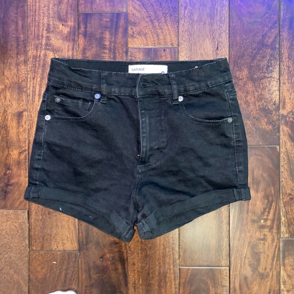 High Rise Denim Short - Jet Black - Picture 3 of 5